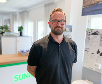 Porträtt på Daniel Lindholm