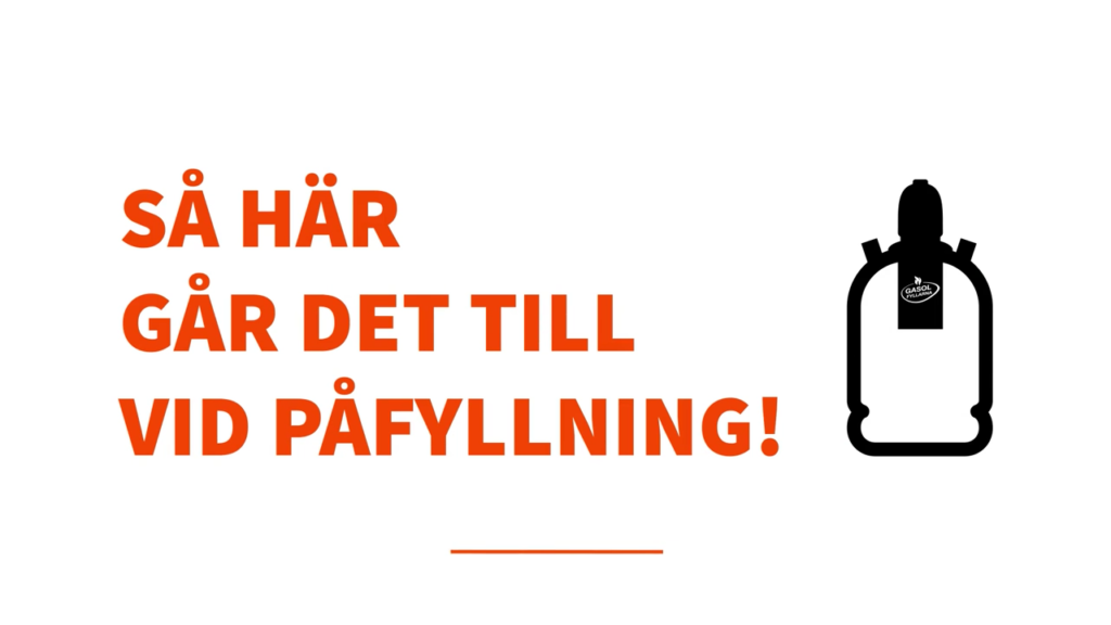 Illustration av hur gasolfyllning går till